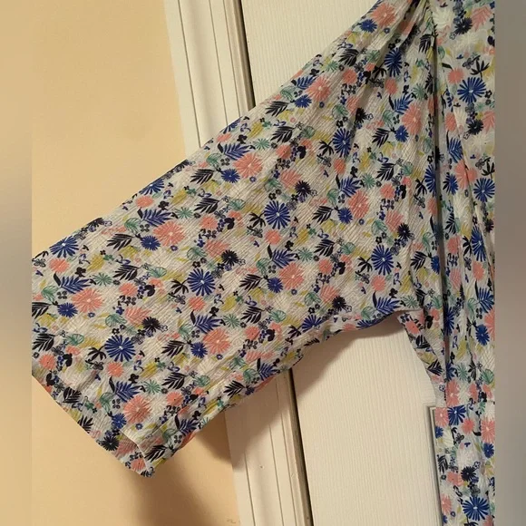 NWT Boden Light Blue Floral Print Women's Dress Size 6R - Picture 4 of 8